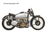 Motor AJS V-four Supercharged 1939